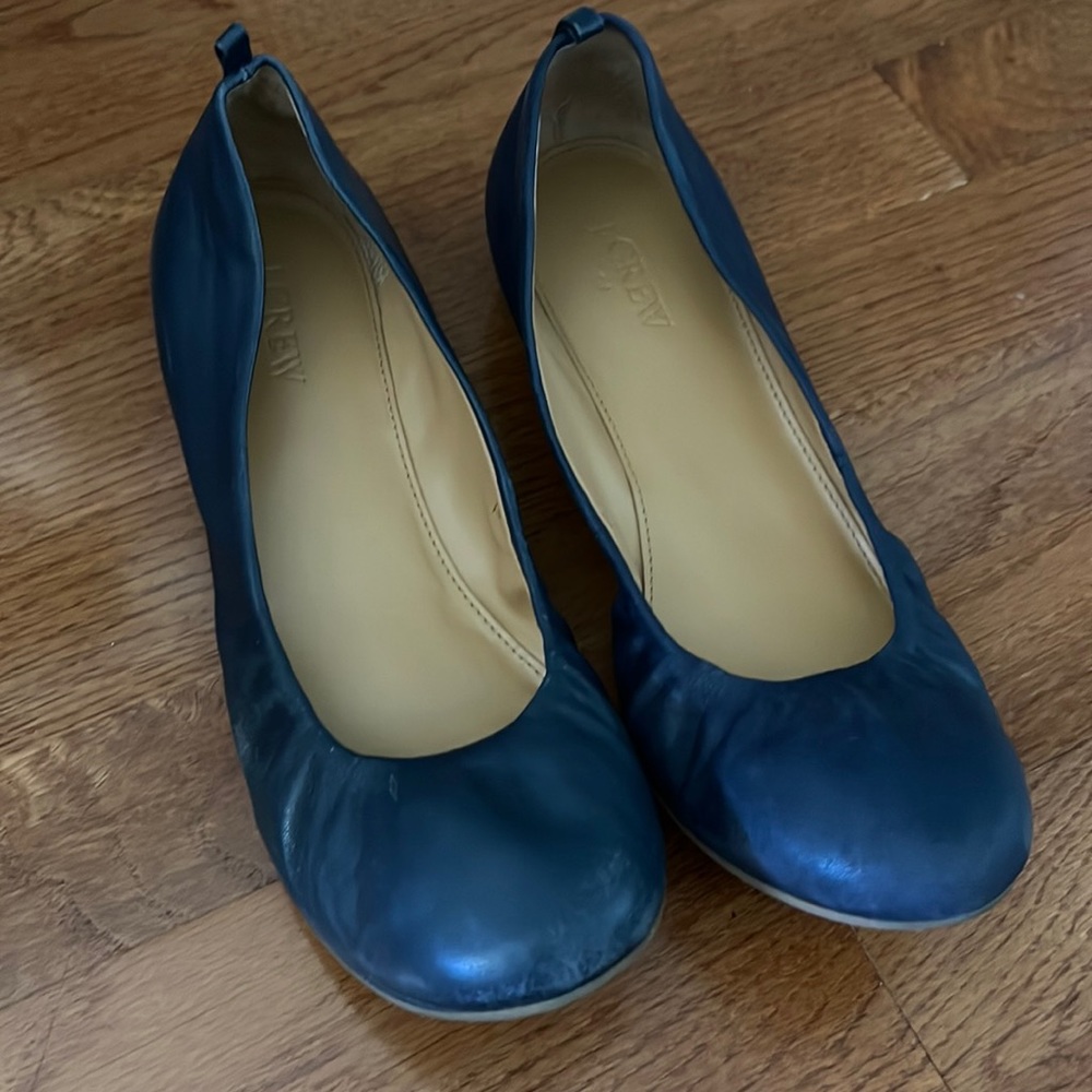 J.Crew Navy Ballet Shoes 9 Women